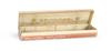 ZWART, PIET. Original pencil box and enamel advertising plate for Bruynzeel Potloden.